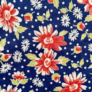 3 yds Moda Fig Tree Coney Island 100% Cotton Quilt Fabric Daisy Blooms- Midnight